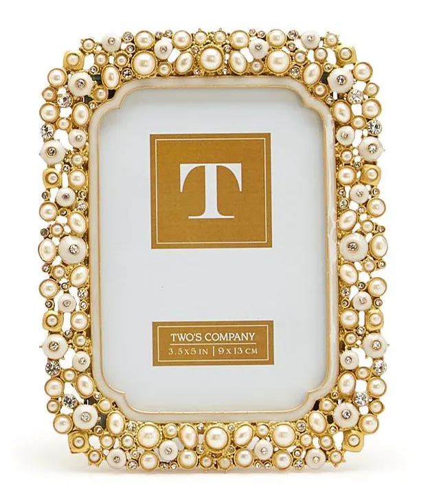 Pearl and Rhinestone Photo Frame