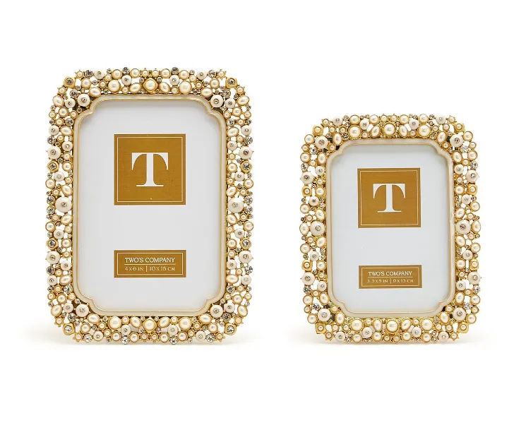 Pearl and Rhinestone Photo Frame