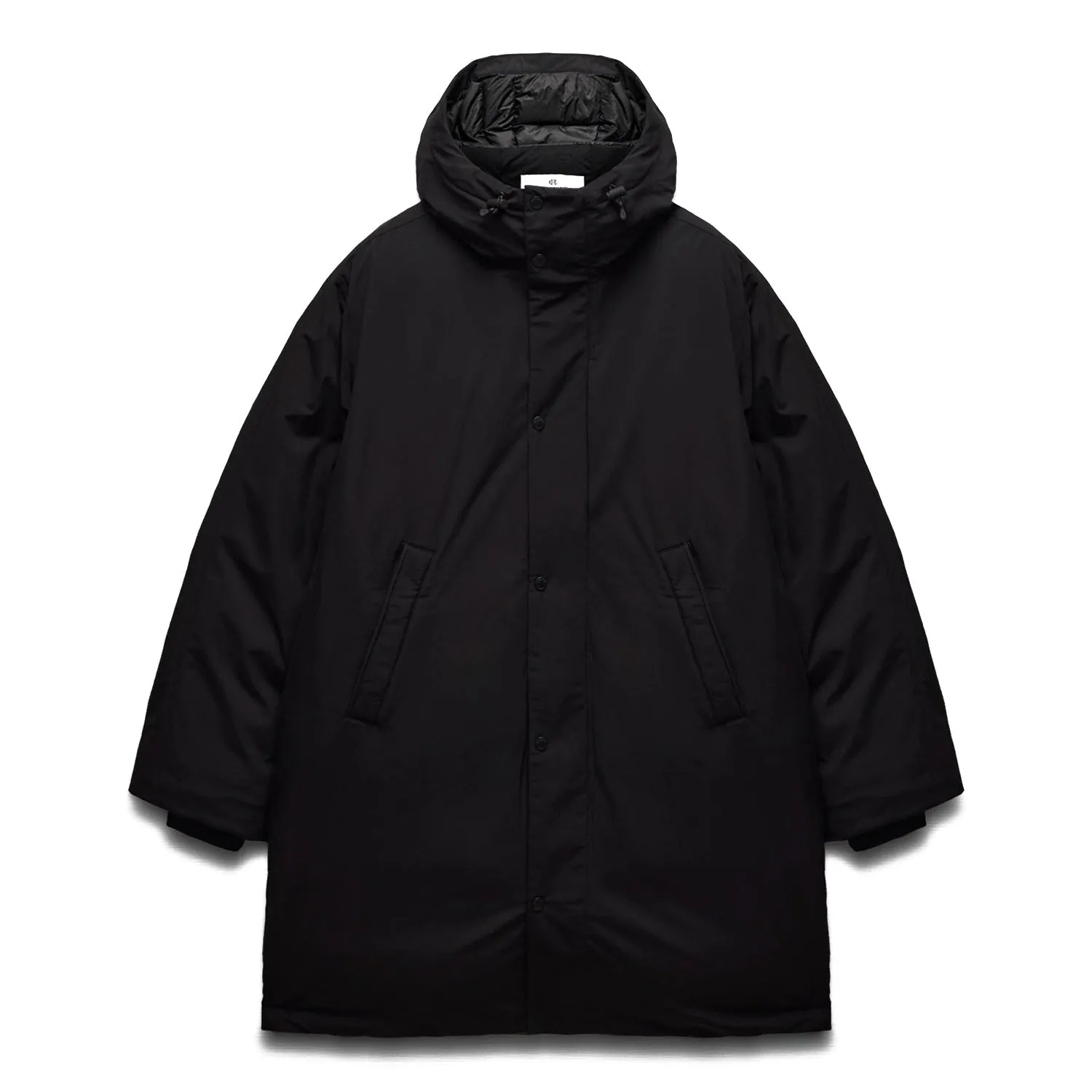 Reigning Champ Men Woven Tech Nylon Sideline Parka Black