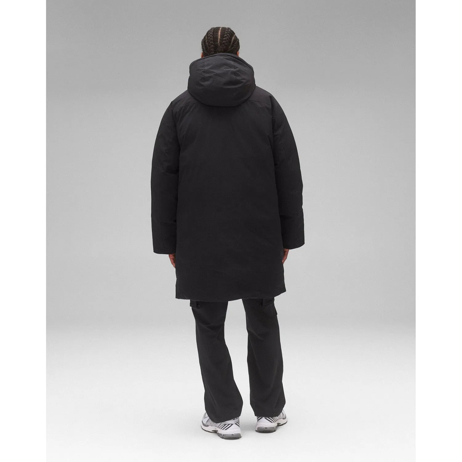 Reigning Champ Men Woven Tech Nylon Sideline Parka Black