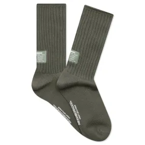 Rib Socks - Olive Drab