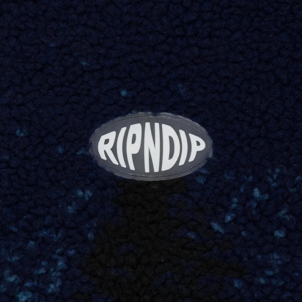 RIPNDIP COSMIC MEADOW SHERPA JACKET-BLUE