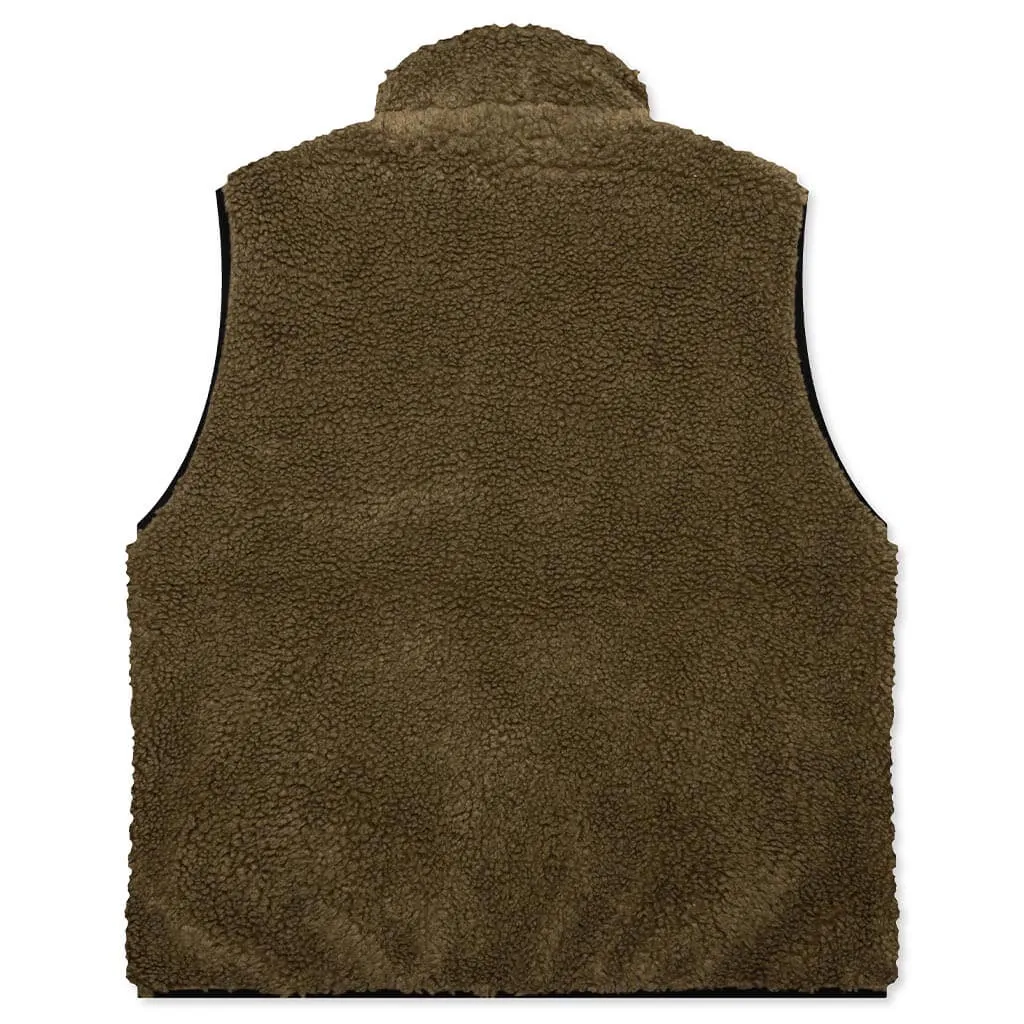 Sherpa Reversible Vest - Olive