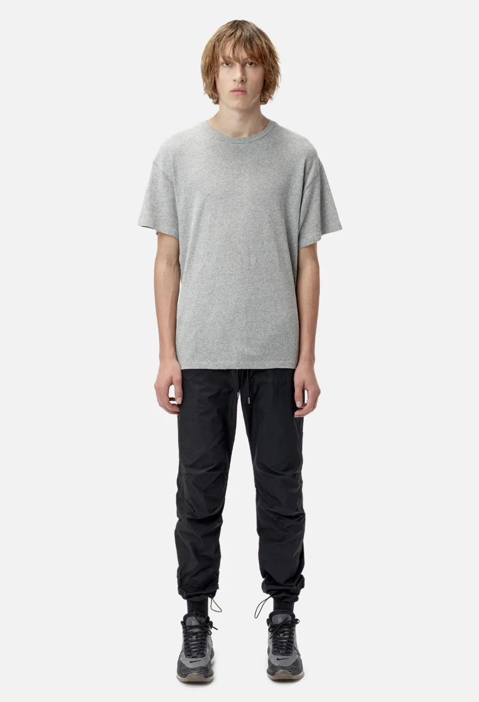 Silk Blend Basalt Tee / Grey