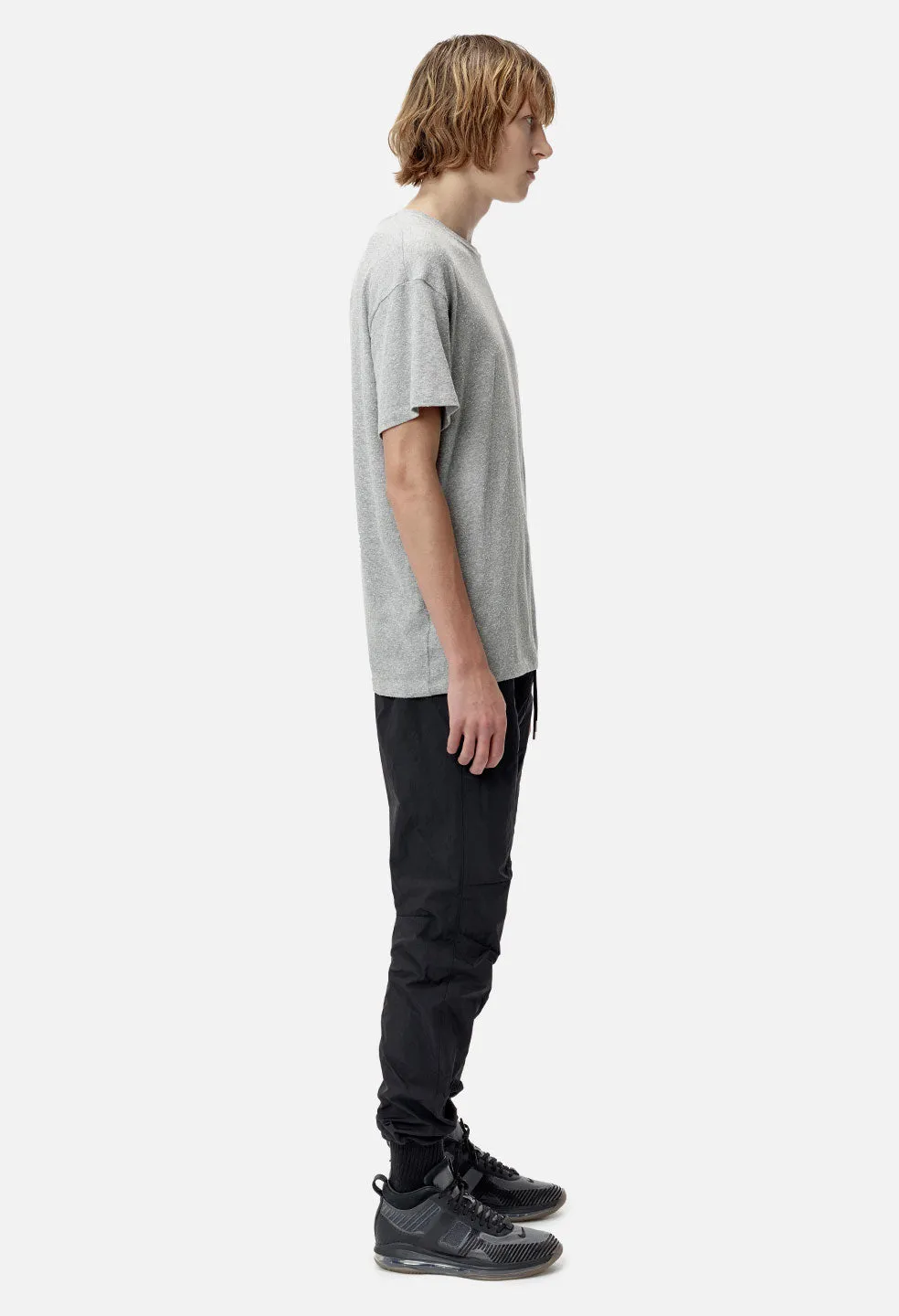 Silk Blend Basalt Tee / Grey