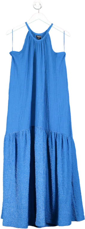 SimplyBe Blue Textured Maxi Dress UK 16