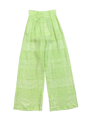 Size 6 - Sister Studios Green Check Gabby Pants