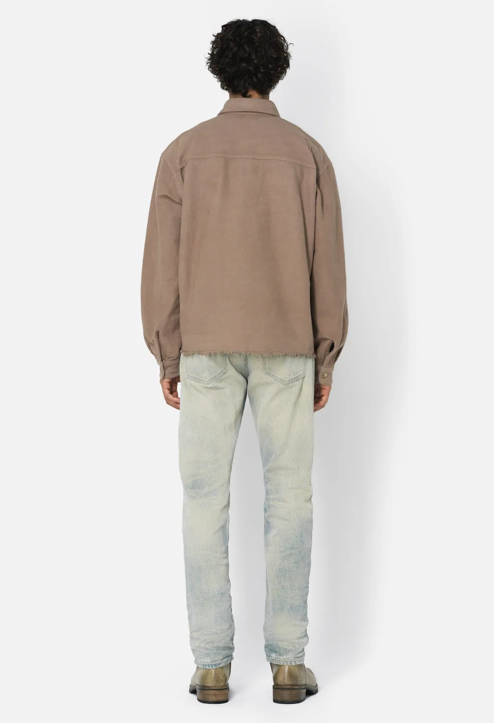 Solid Hemi Oversized Shirt / Bark