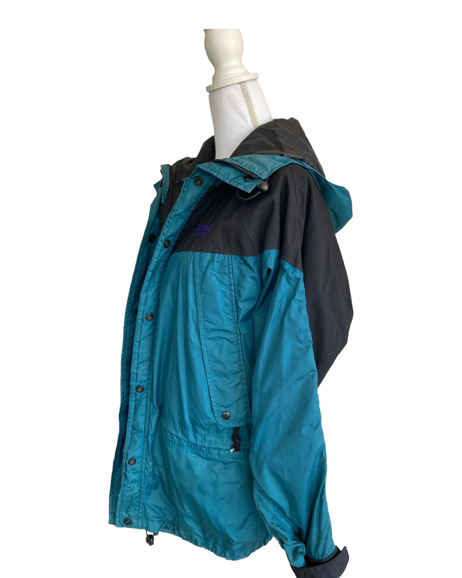 Solstice Green Parka Rain Coat, M