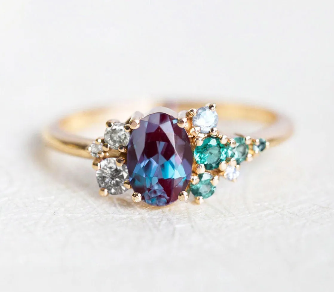 Spencer Oval Alexandrite Ring