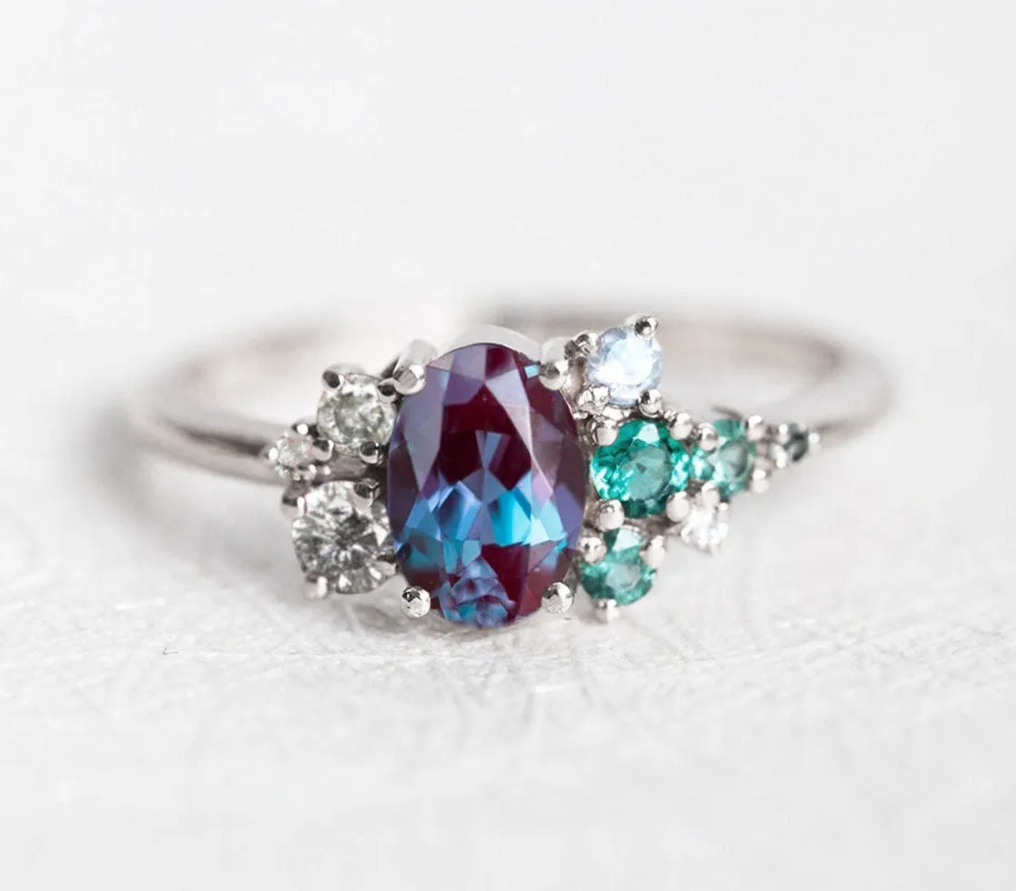 Spencer Oval Alexandrite Ring