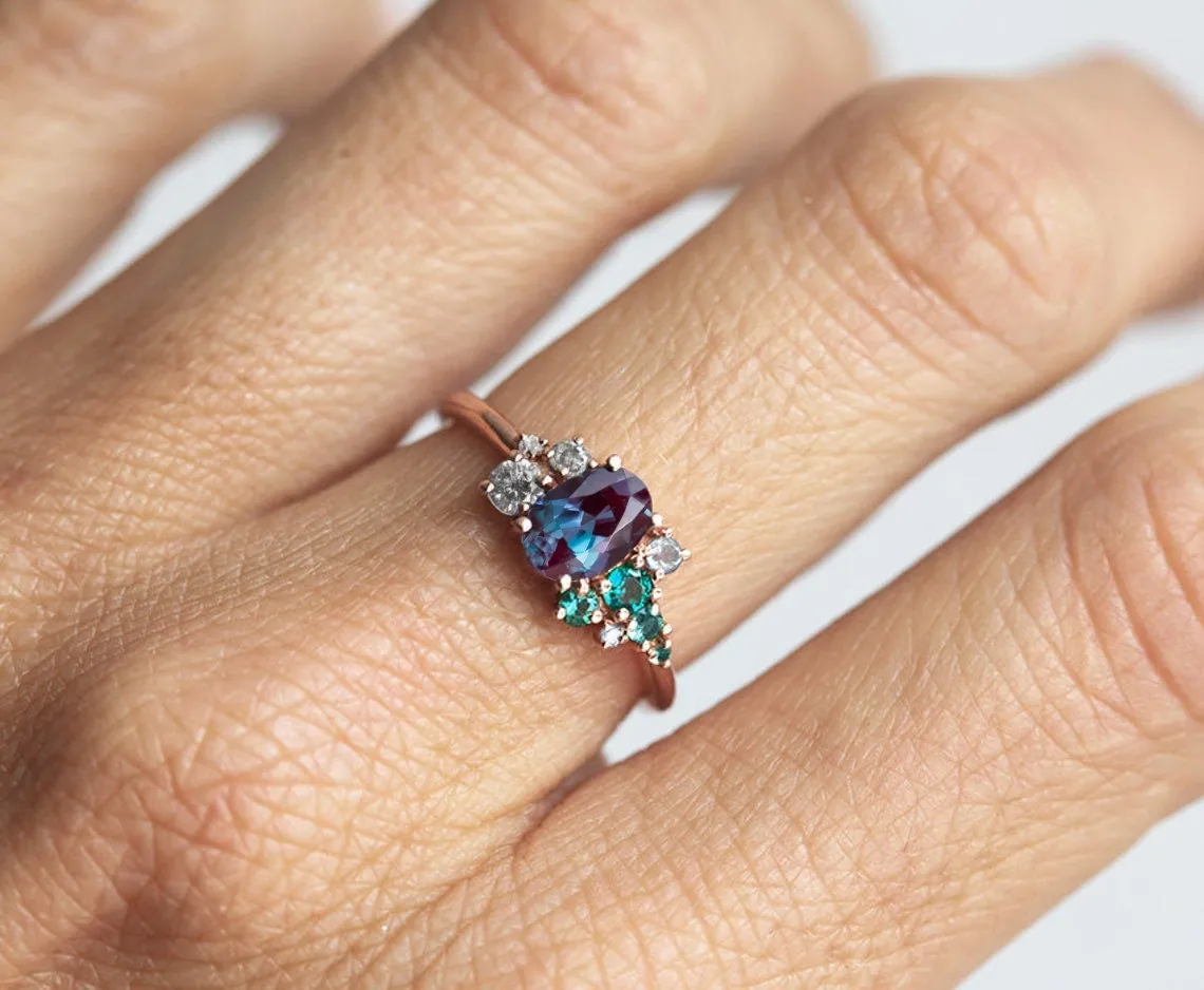 Spencer Oval Alexandrite Ring