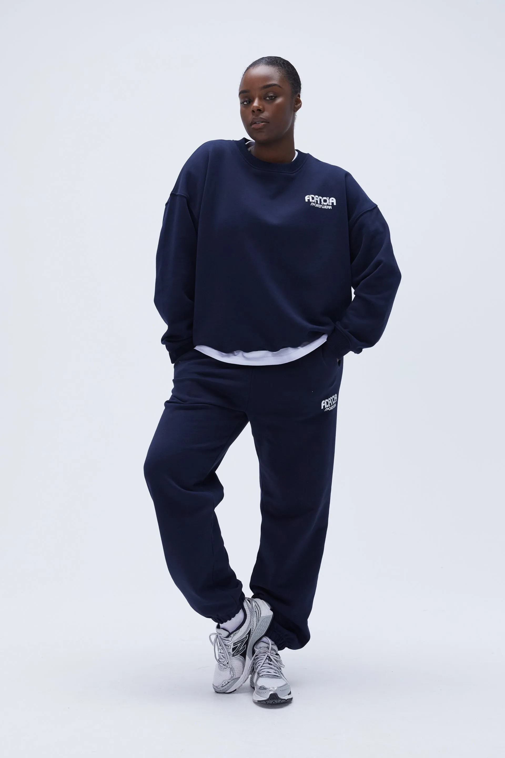 Sportswear Oversized Sweatshirt - Navy Blue