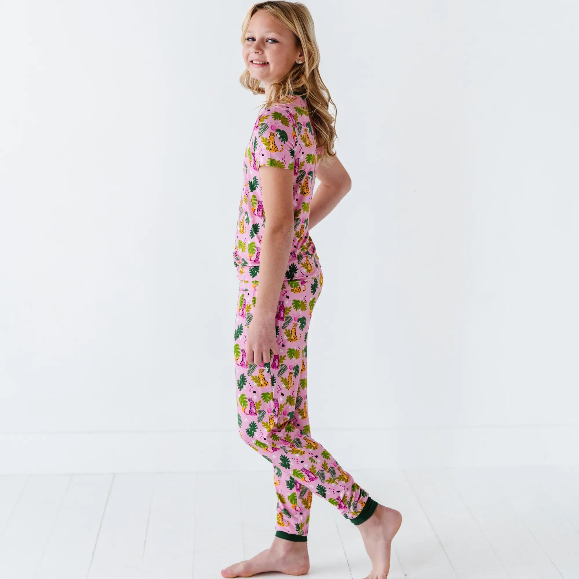 Spot On Cheetah Pajama Set - Bigger Kids (Girl)