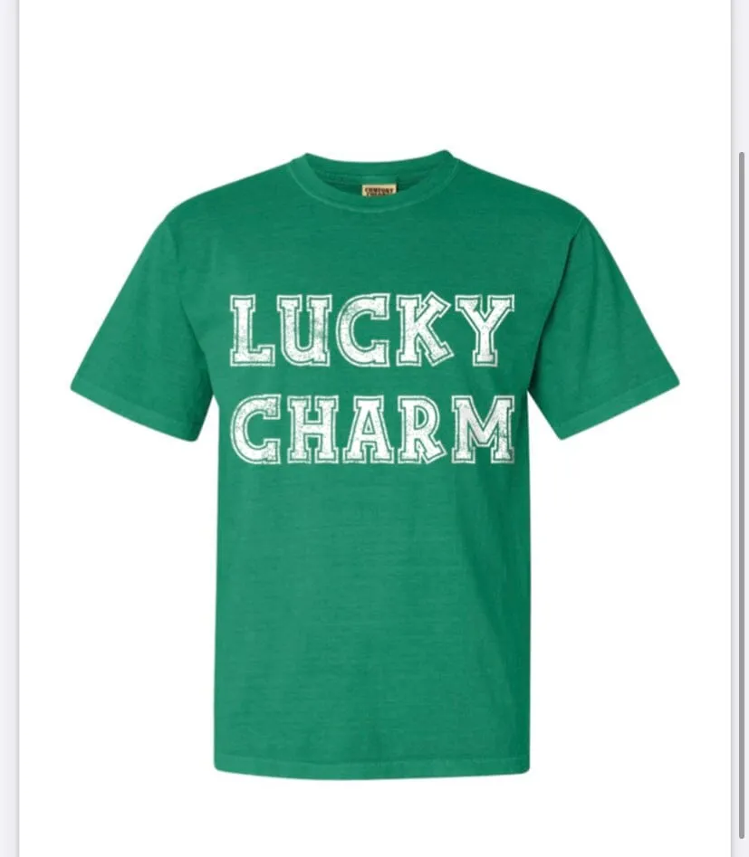 St. Patrick's Day Lucky Charm Green Tee