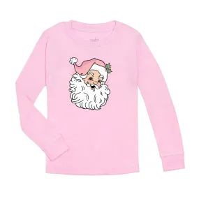 Sweet Wink Retro Santa L/S Pink Tee