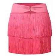 Tassel Appeal Latin Practice Skirt | Pink/Black/Yellow/Leopard | 2137