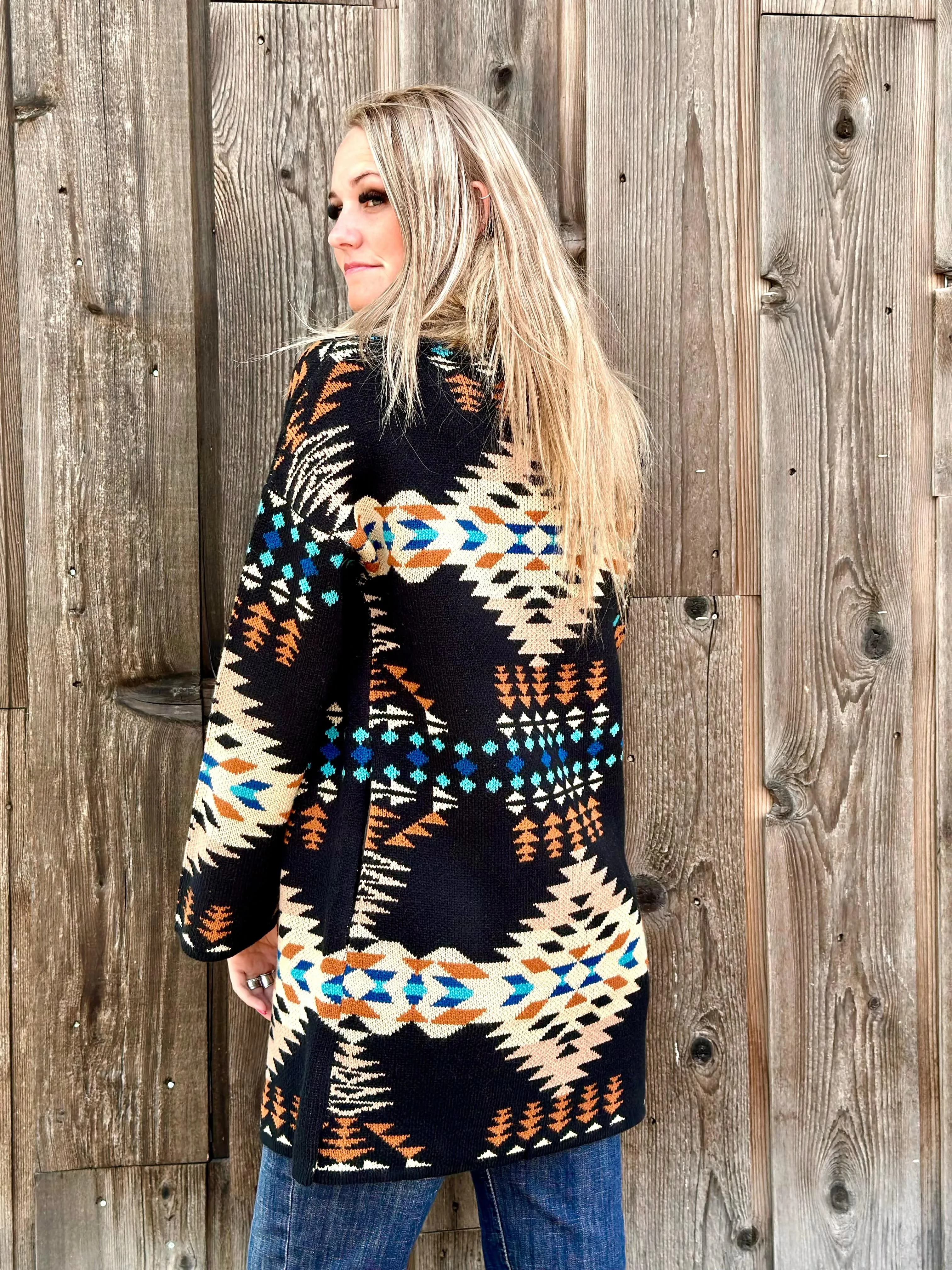 The Montana Beth Aztec Sweater Small & Med Only