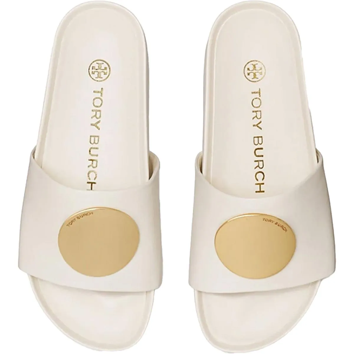 Tory Burch Womens Leather Slip On Slide Sandals