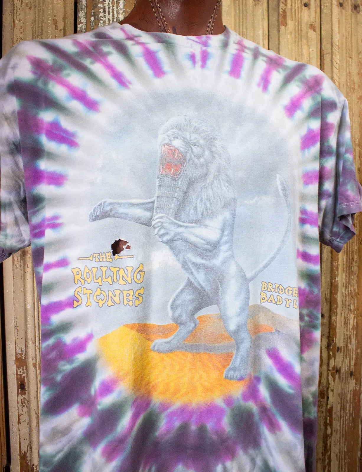 Vintage Rolling Stones Bridges To Babylon Concert T Shirt 1997-98 Tie Dye 2XL