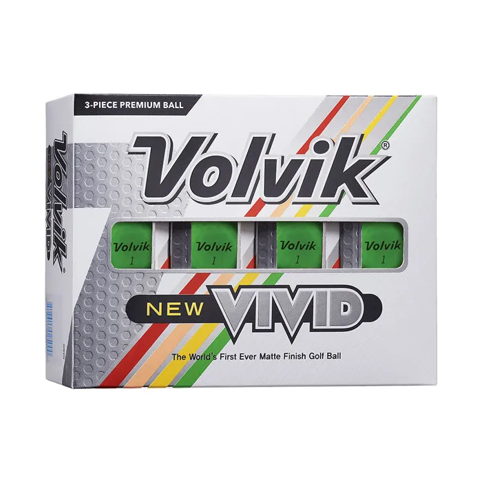 Volvik NEW Vivid Golf Balls - Green 2 for $78