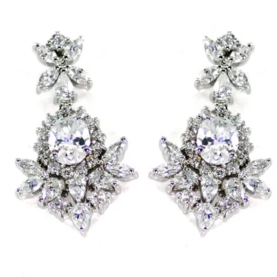 Women's Fashion CZ Bridal Wedding Earring