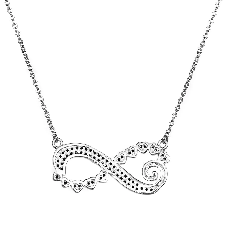 Women's Fashion Infinity  CZ Necklace